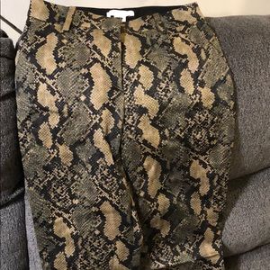 Snake print pants